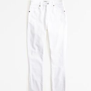 Abercrombie High Rise super skinny white size 8/ 29